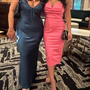 REVOLVE Pink and Blue Midi Dresses